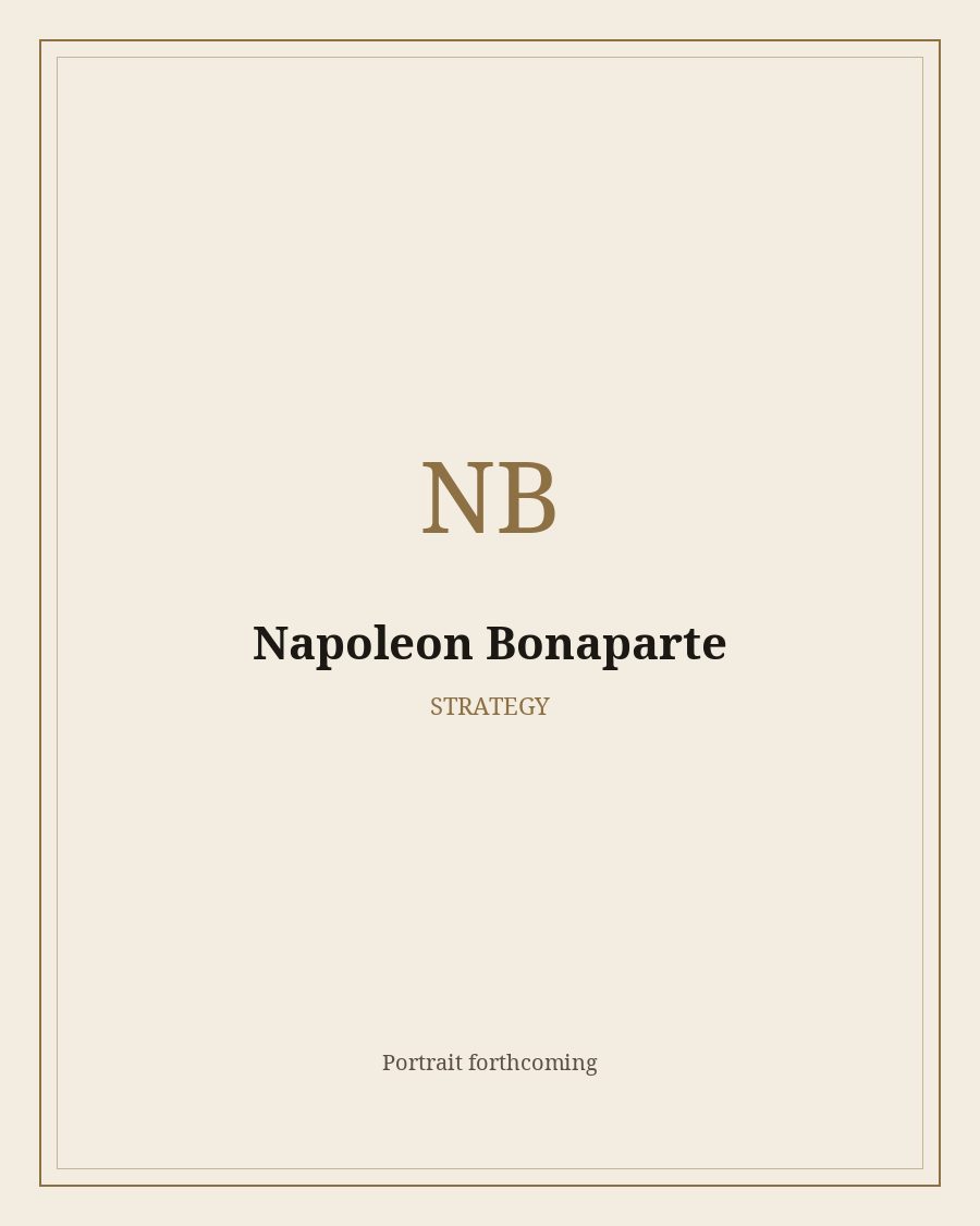 Reserved portrait frame for Napoleon Bonaparte. The painting is not drawn yet.